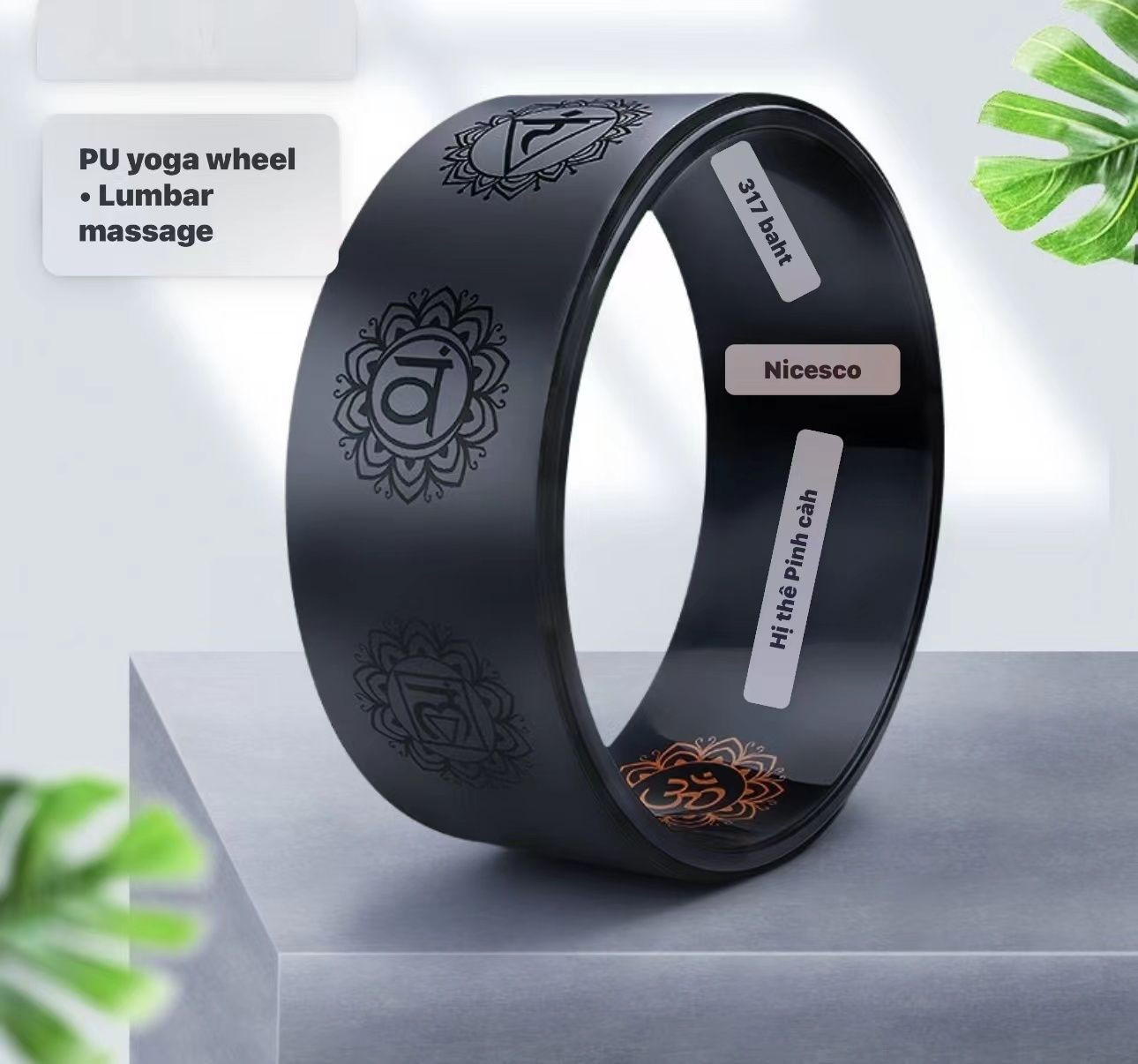Yoga Wheel cork, TPE, PU, etc.